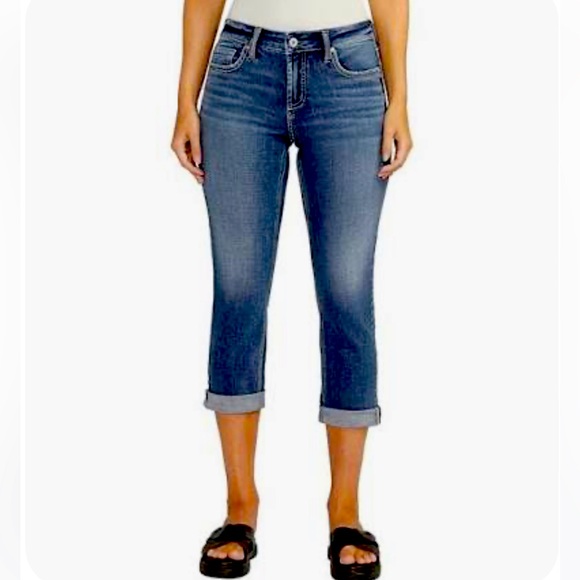 SILVER JEANS ELSYE CAPRI Jeans - Picture 1 of 10